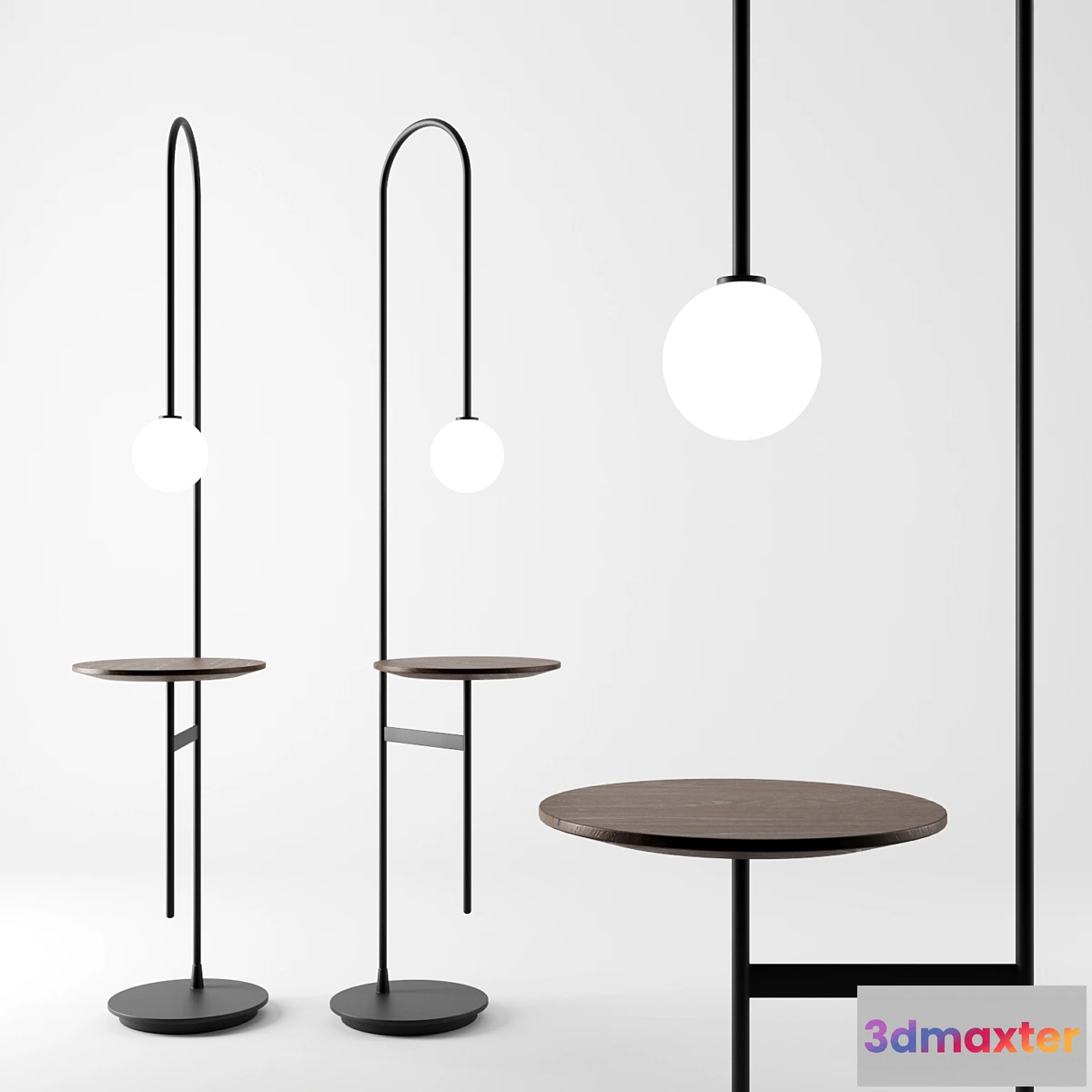 1322995 - Light with a table by Living Divani 3D Max