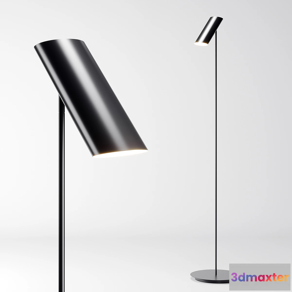 1324583 - FARO LINK Black floor lamp 3D Max