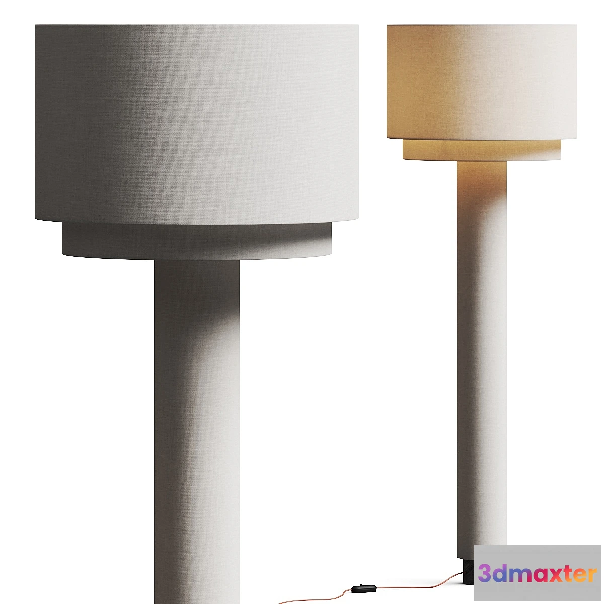 1327390 - Simone and Marcel Kolumno Floor Lamp 3D Max