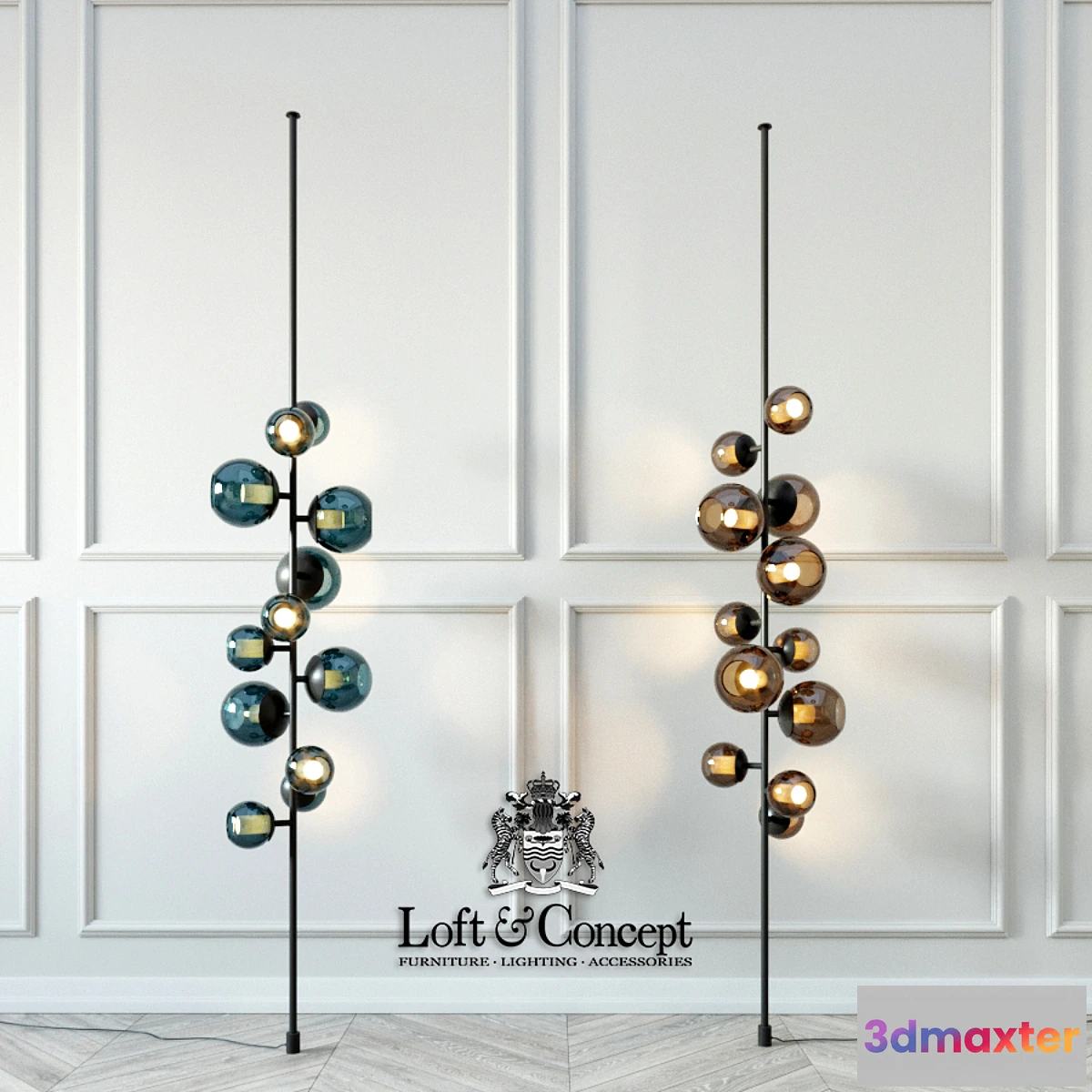 1328450 - Last night totem floor lamp designed by damien langlois-meurinne in 2013 3D Max