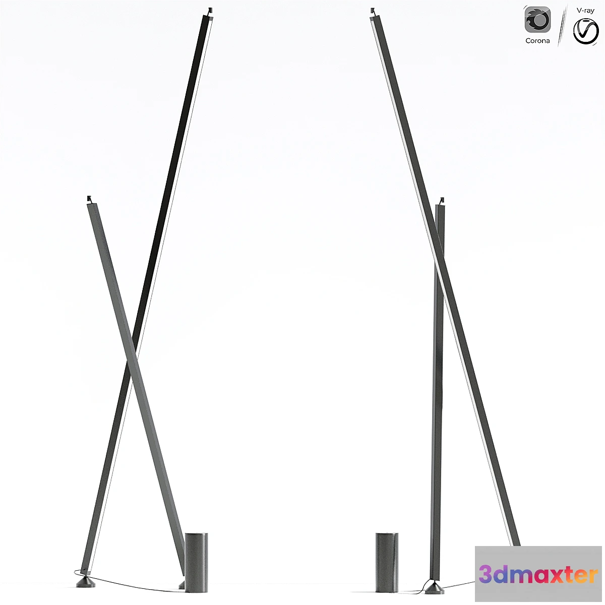 1335937 - Sticks Stand Alone Vibia Floor Lamp 3D Max
