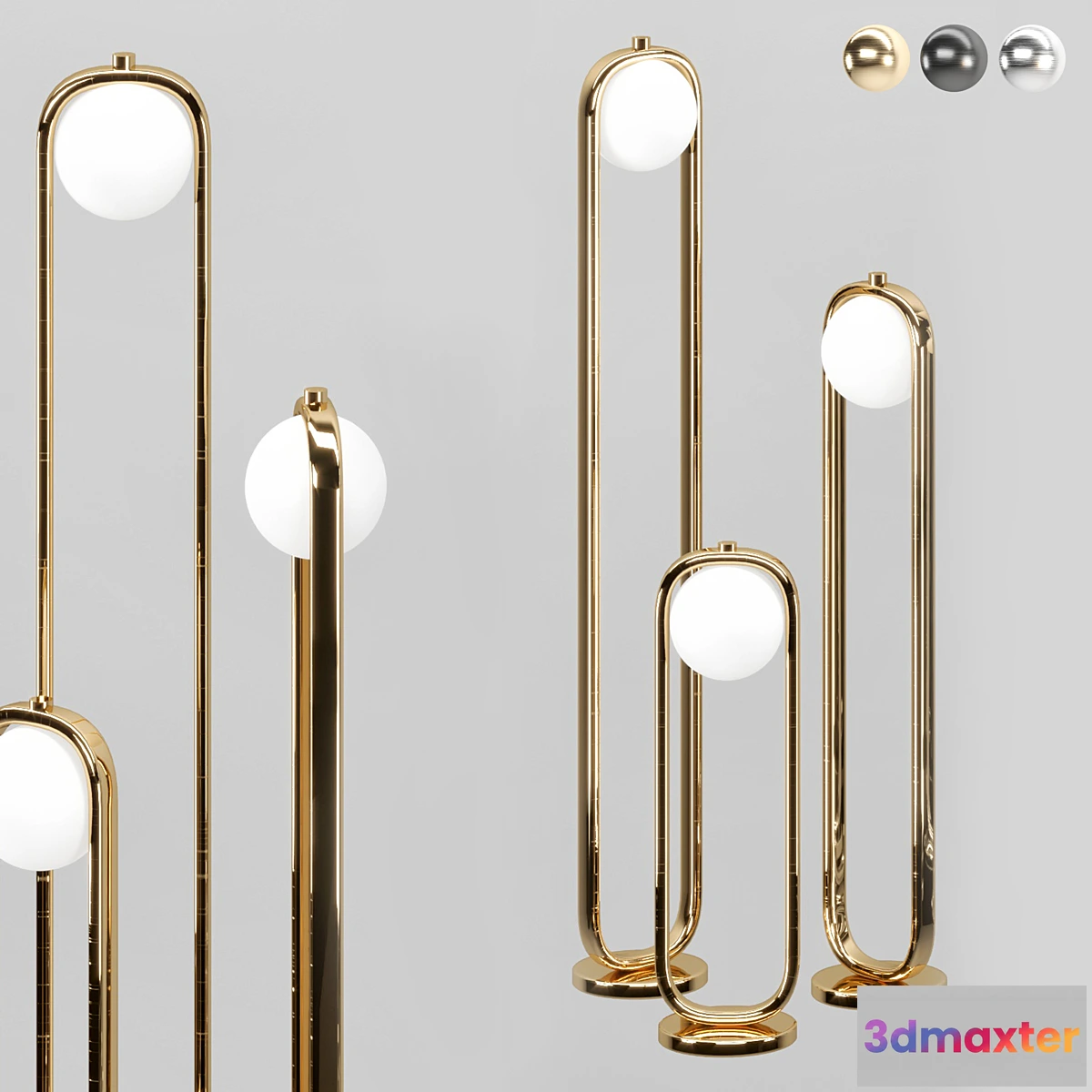 1336629 - C Ball Floor Lamp 01 3D Max
