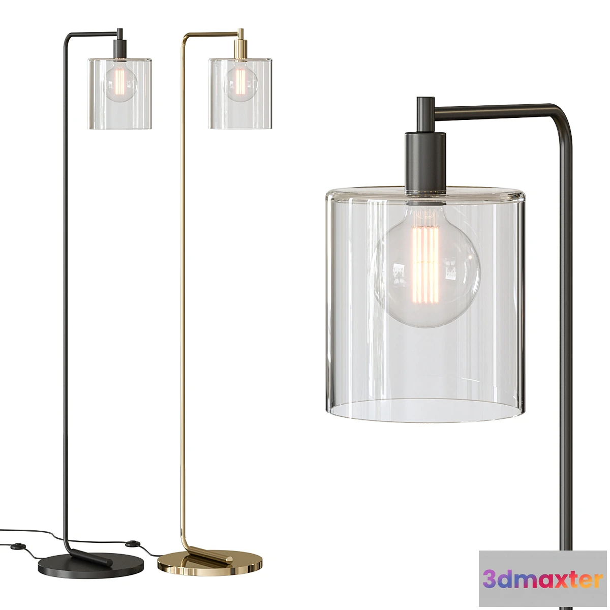 1344650 - West elm lens floor lamp 3D Max