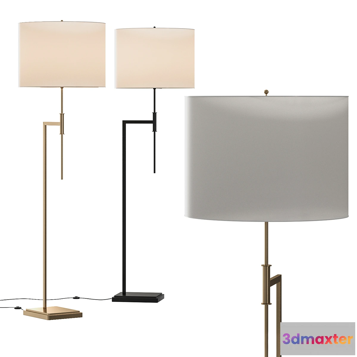 1344744 - Pottery Barn Atticus Floor Lamp 3D Max