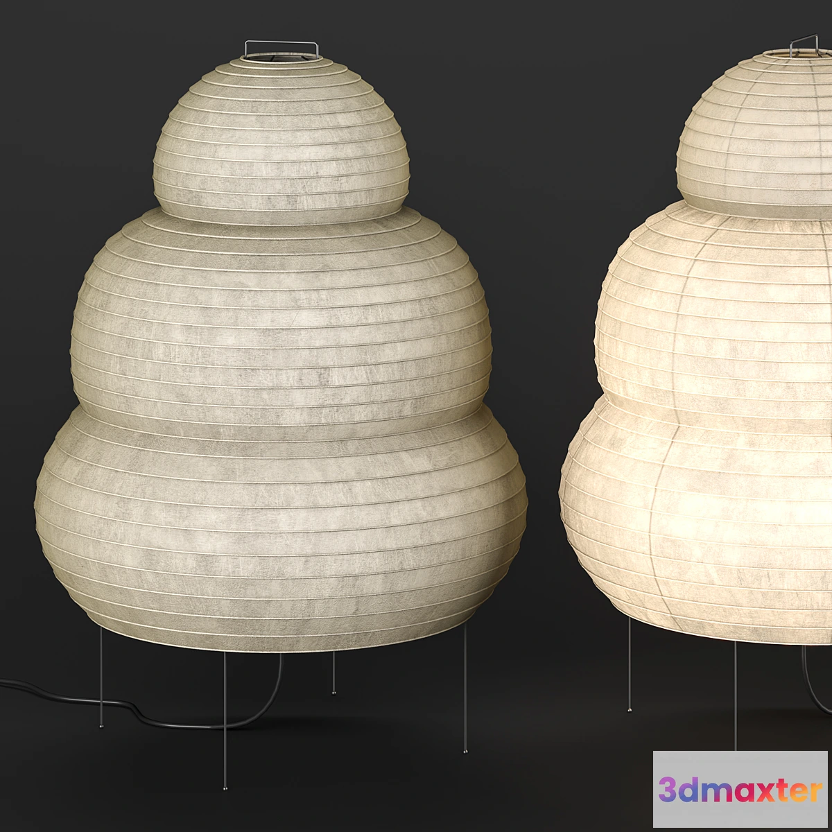 1349076 - Vitra Akari 24N Floor lamp 3D Max