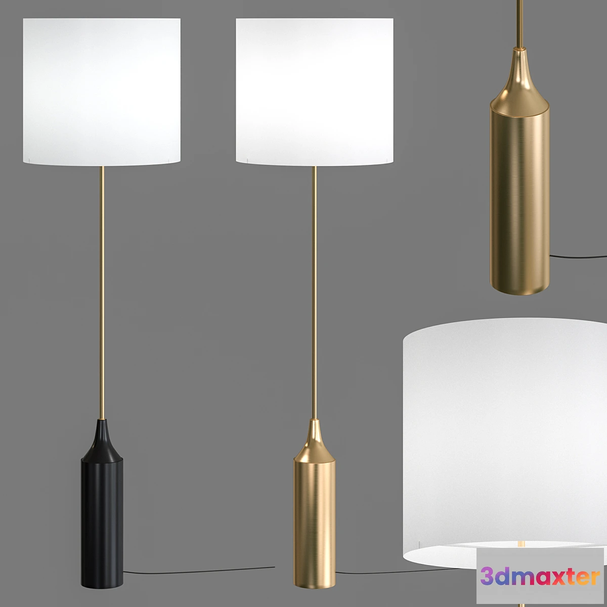 1350283 - West elm hudson floor lamp 3D Max