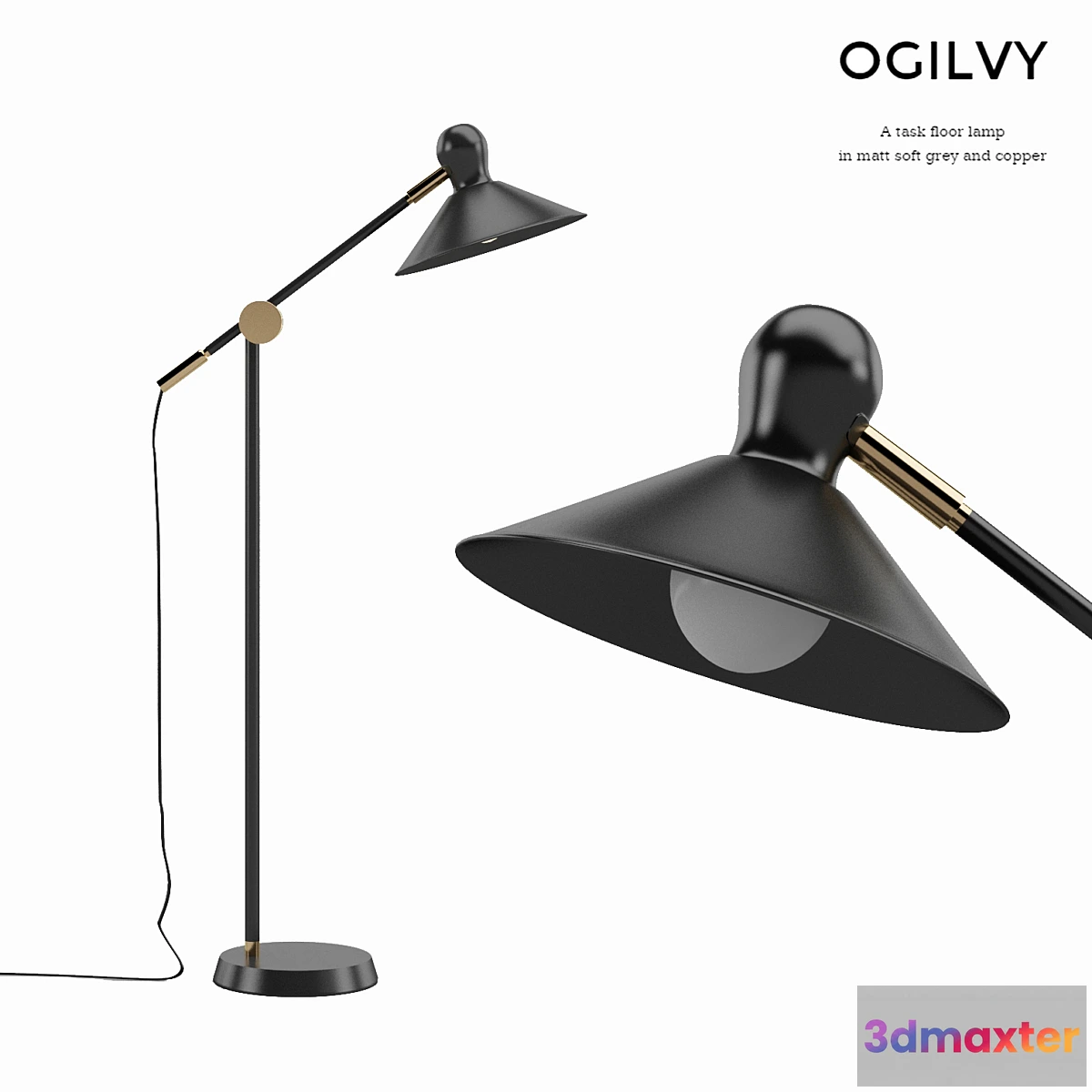 1354055 - Ogilvy Task Floor Lamp 3D Max