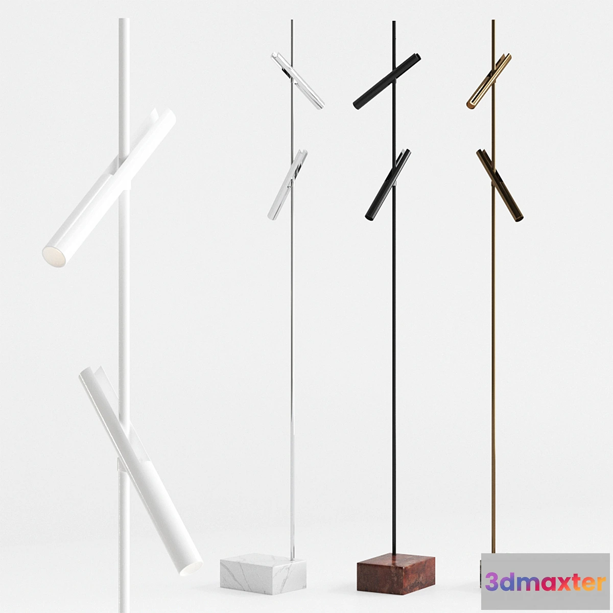 1357309 - Esprit double floor by Kreon Floor lamp 3D Max