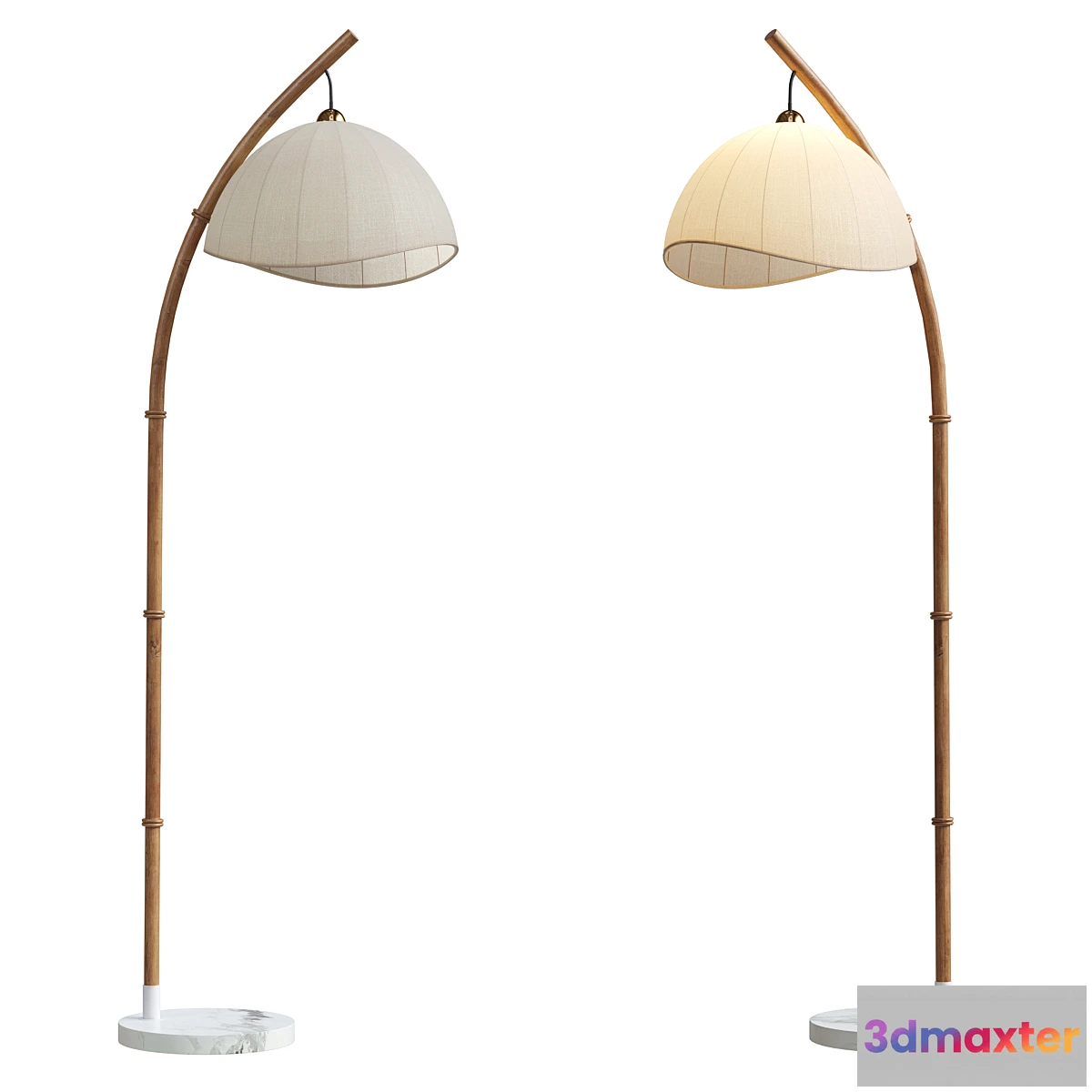 1395110 - Bamboo floor lamp 3D Max
