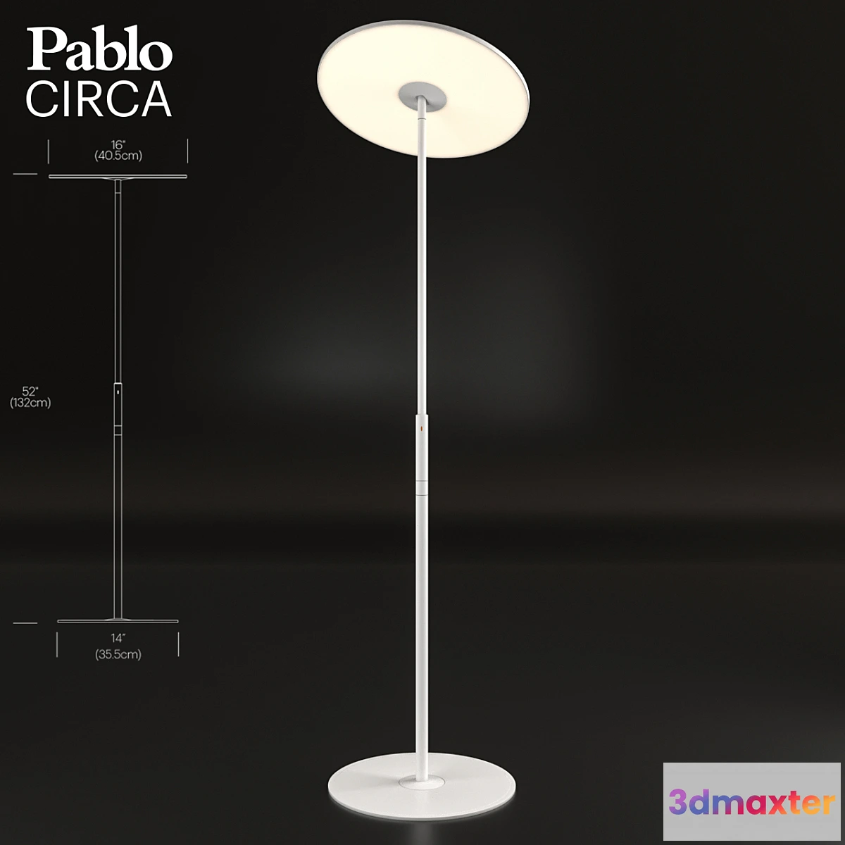 1396448 - Pablo Circa Floor Lamp 3D Max