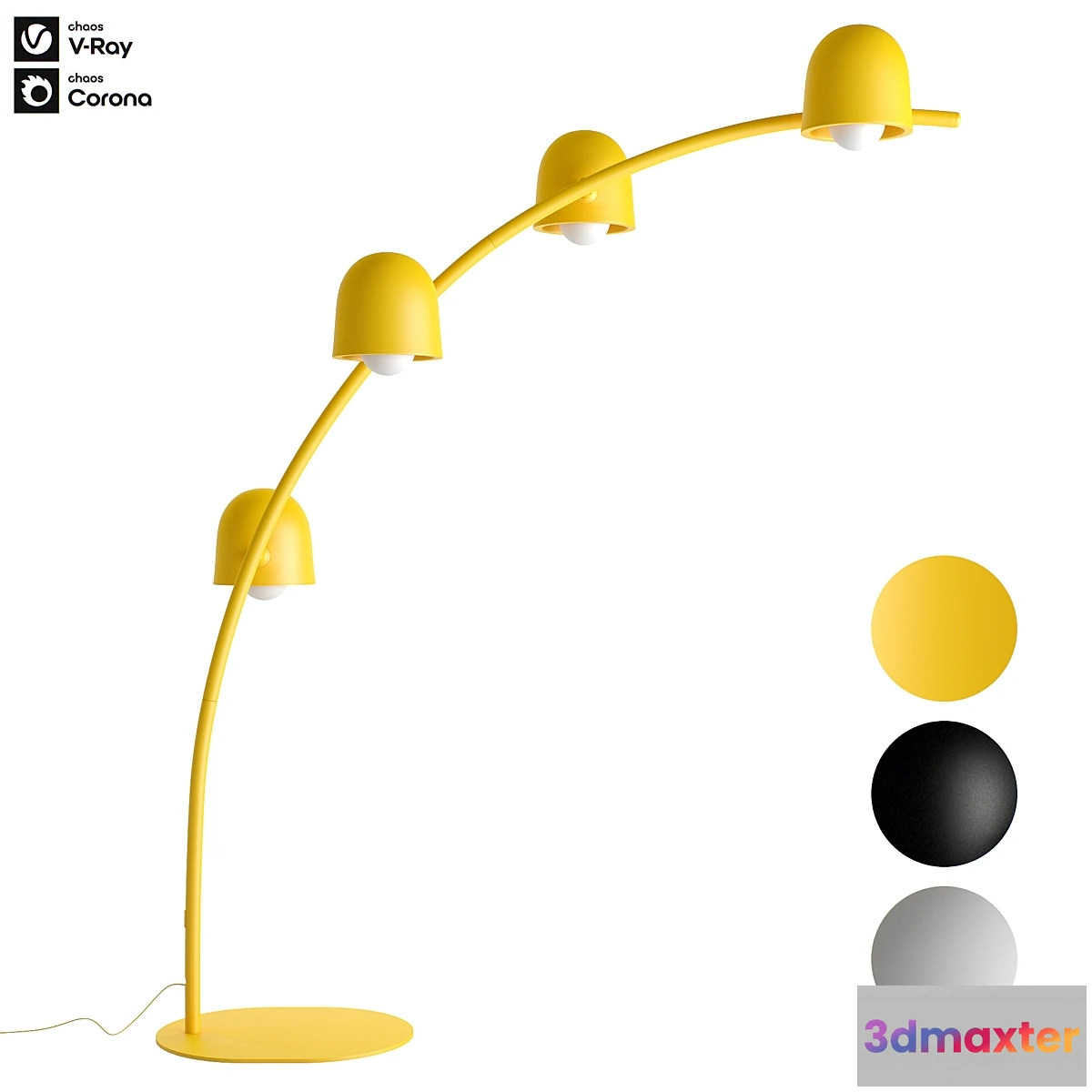 1397734 - Fatboy Big Lebow Arc Floorlamp 3D Max