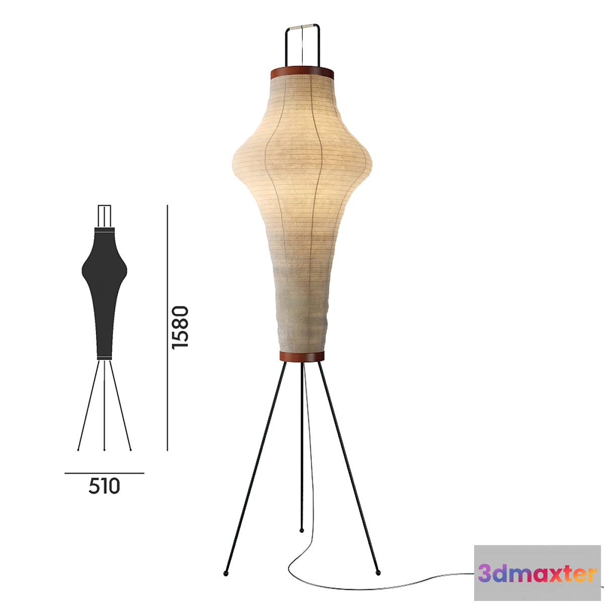 1401072 - VITRA AKARI 14 A 3D Max
