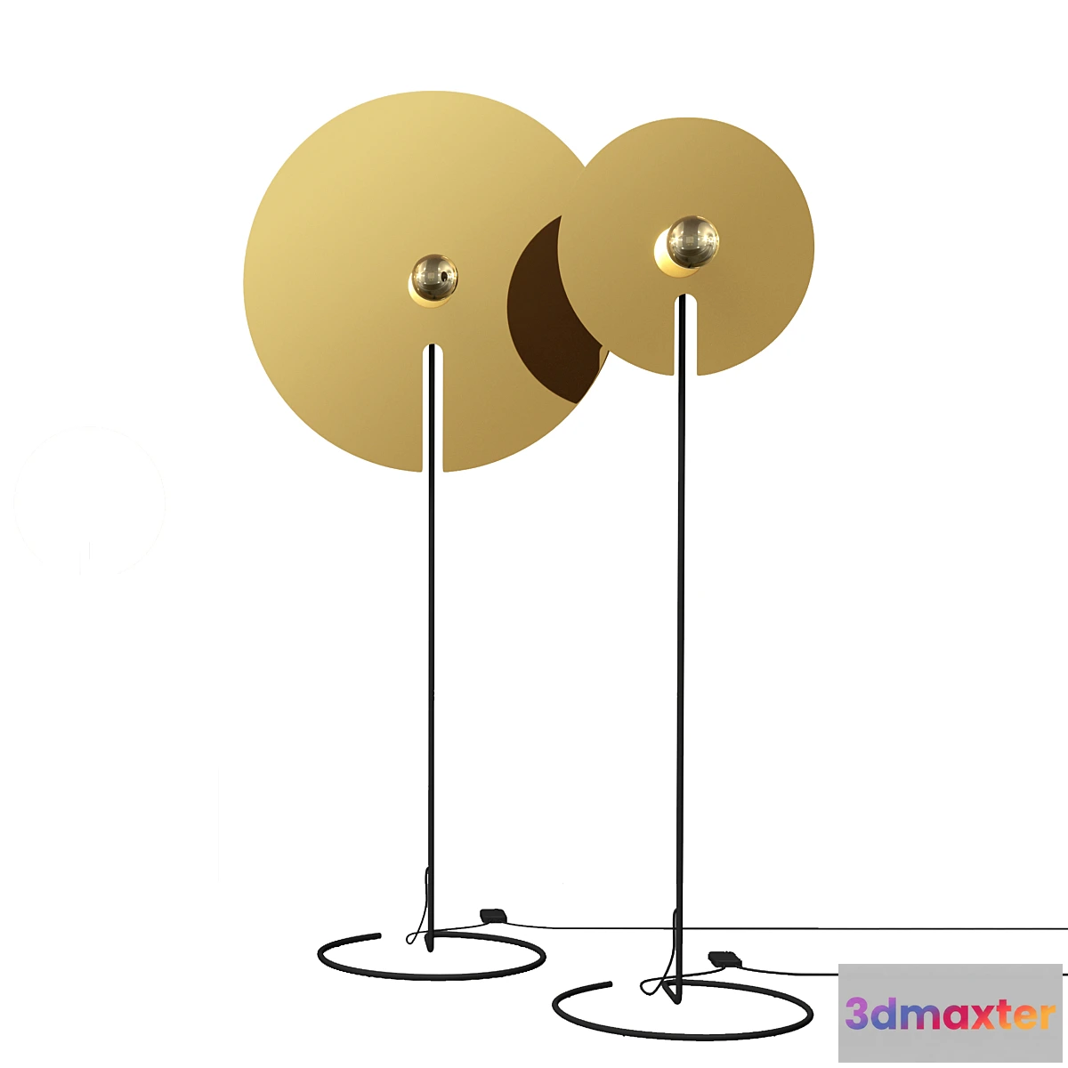 1405004 - Wever & Ducre Mirro Floor lamp 3D Max