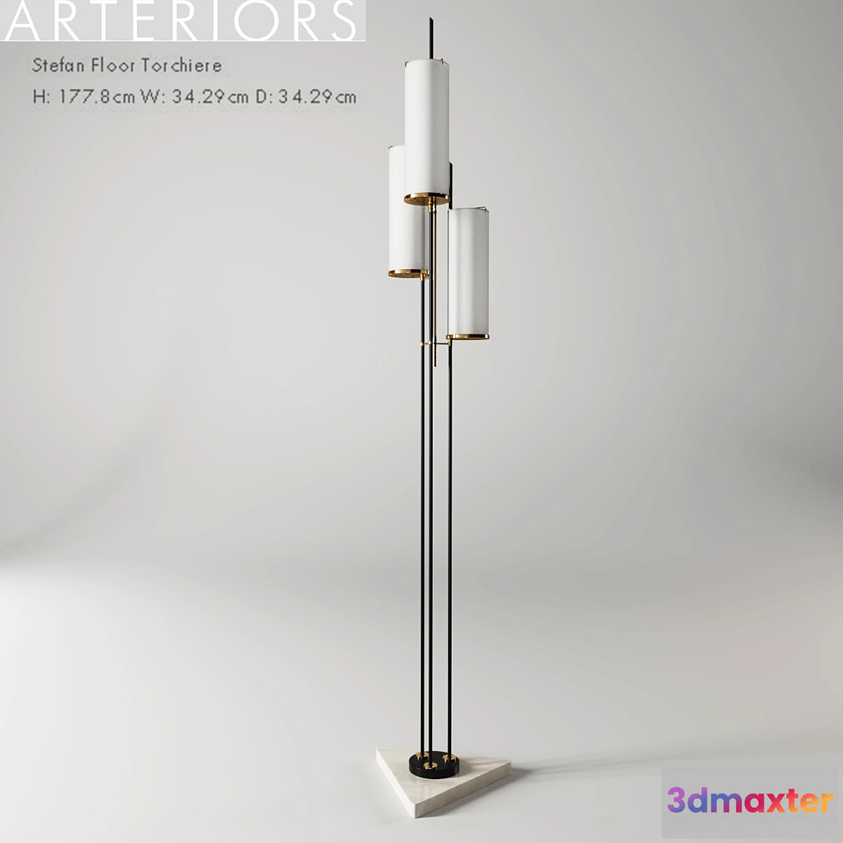 1405712 - ARTERIORS Stefan Floor Torchiere 3D Max
