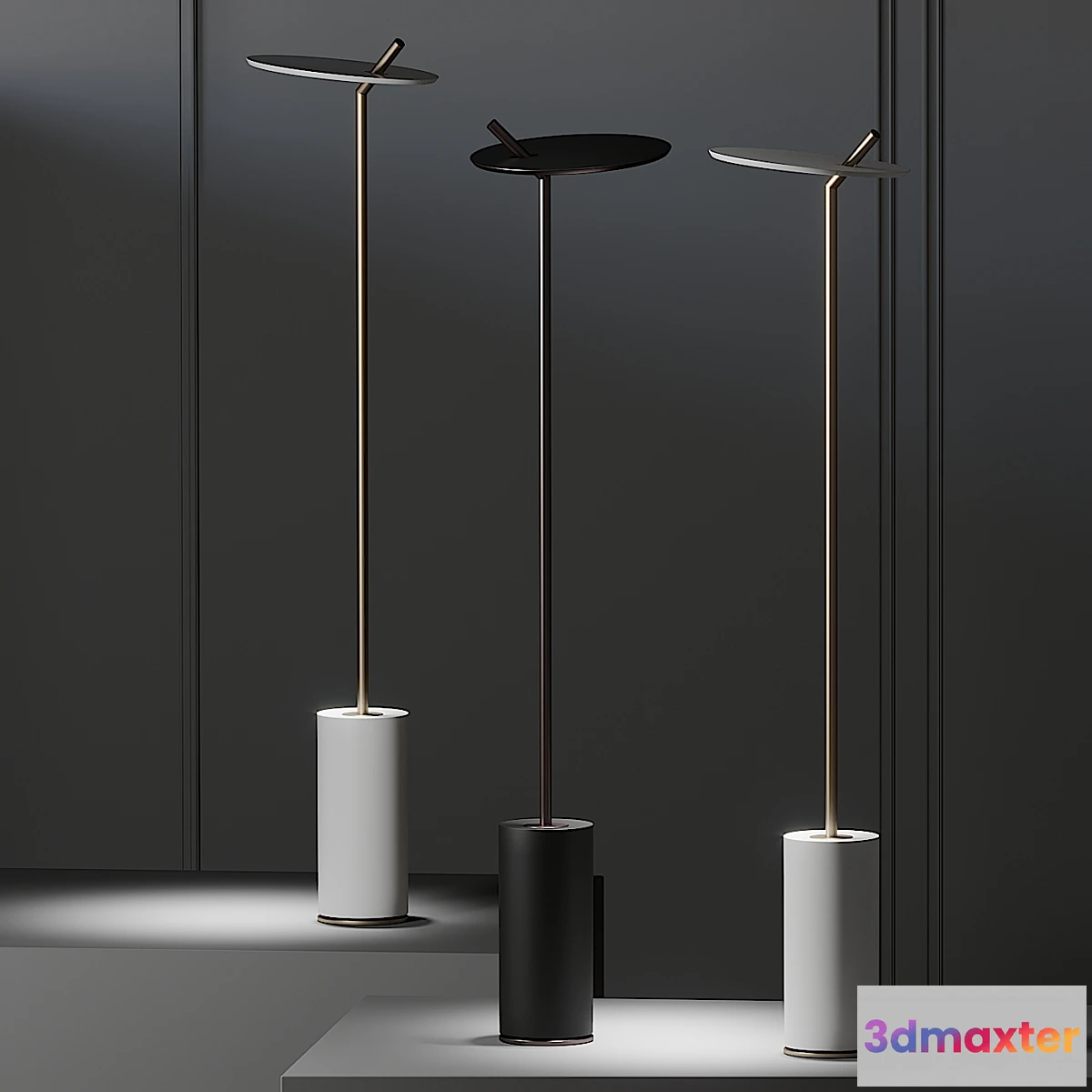 1405934 - iCone Luce Lua ST Floor Lamp 3D Max
