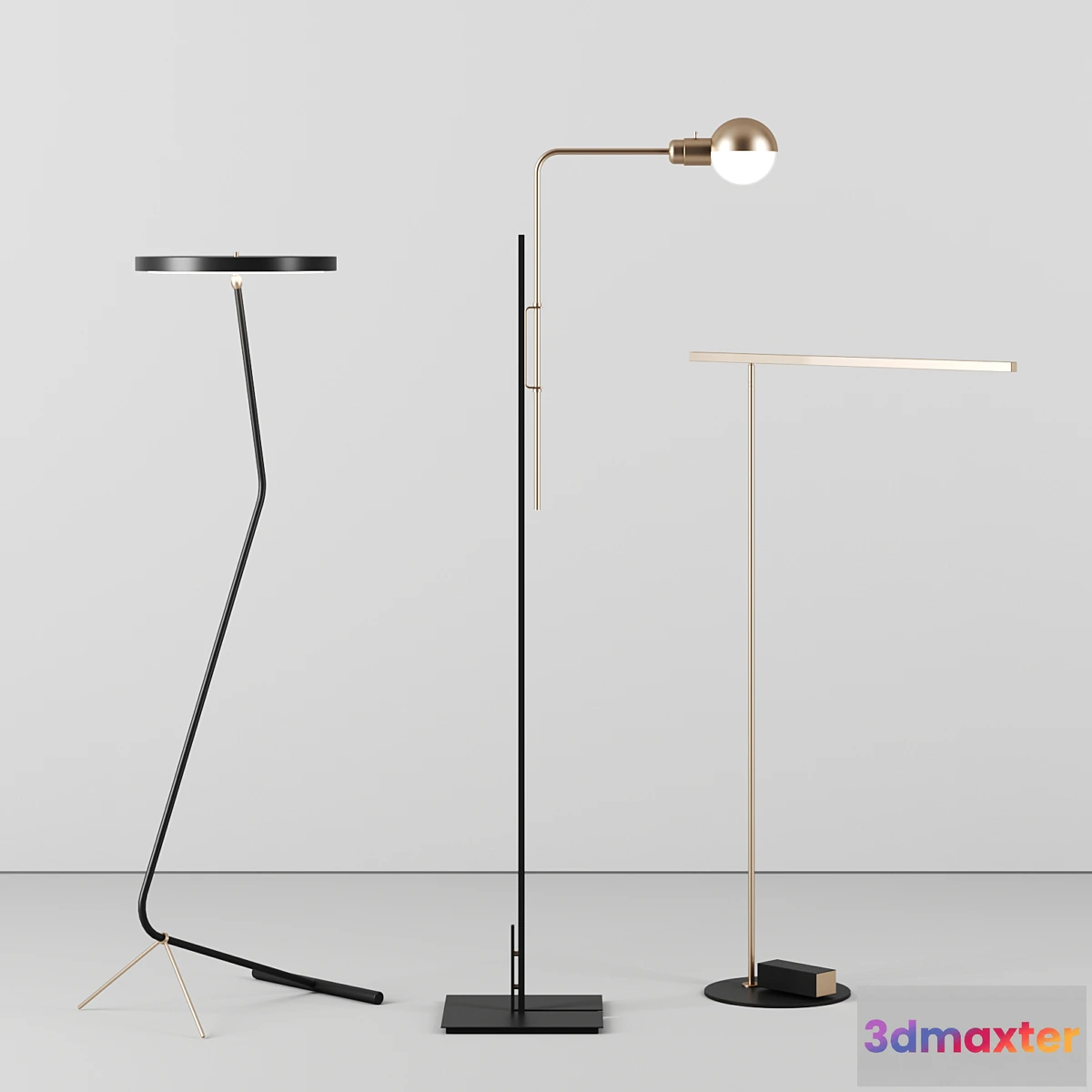 1409602 - Restart milano floor lamps 3D Max