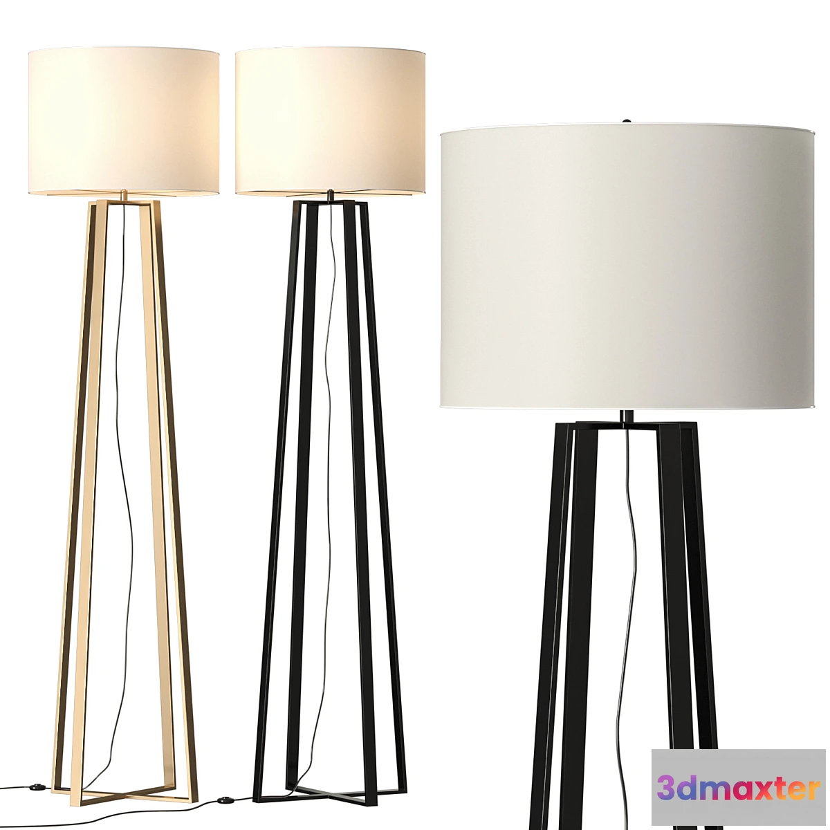 1410776 - Pottery Barn Carter Floor Lamp 3D Max