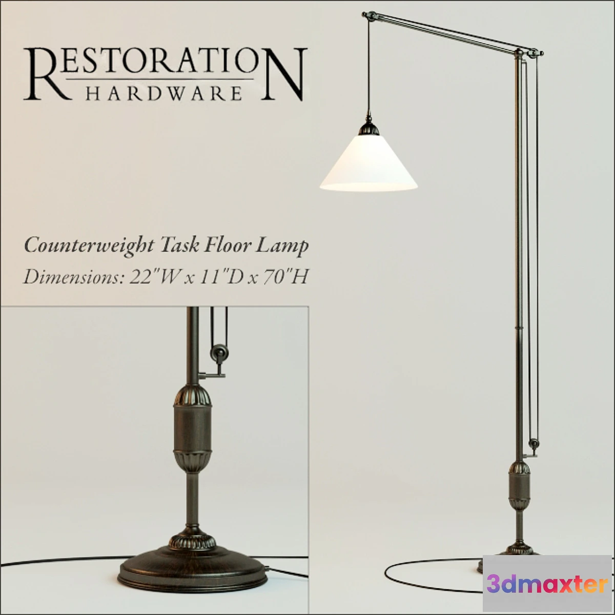 1411702 - Restoration Hardware 3D Max