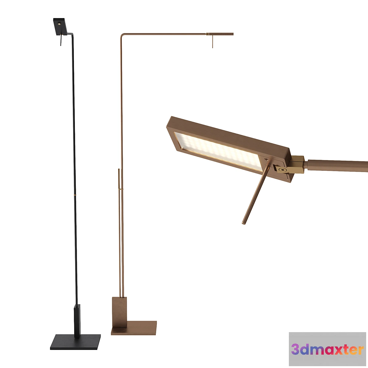 1414418 - Viabizzuno Roy Lettura 3D Max