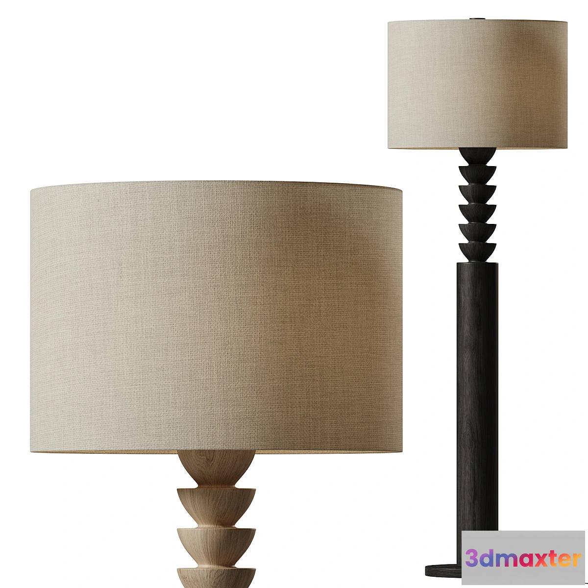 1416884 - Lathe Floor Lamp 3D Max