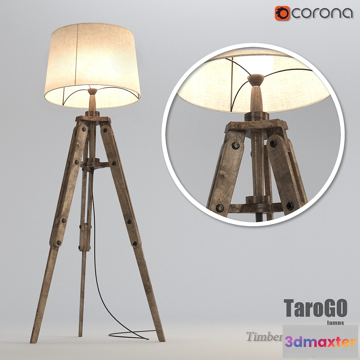 1425346 - Timbered Telescope (Wooden Telescope) 3D Max