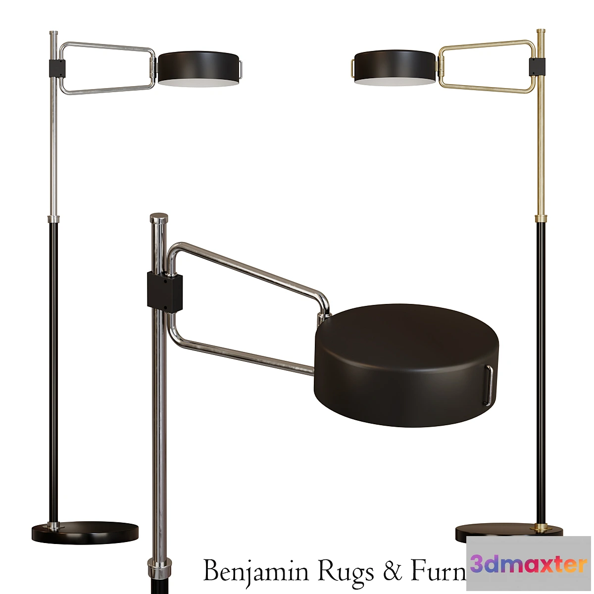 1426712 - Robert Abbey Simon 1 Bulb Floor Lamp. 3D Max