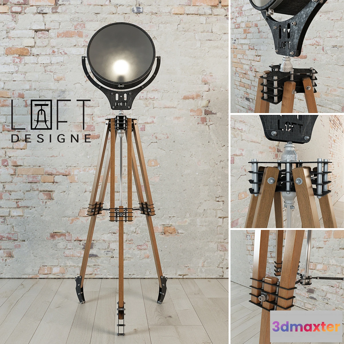 1427360 - Lamp Loft Design_7500 model 3D Max