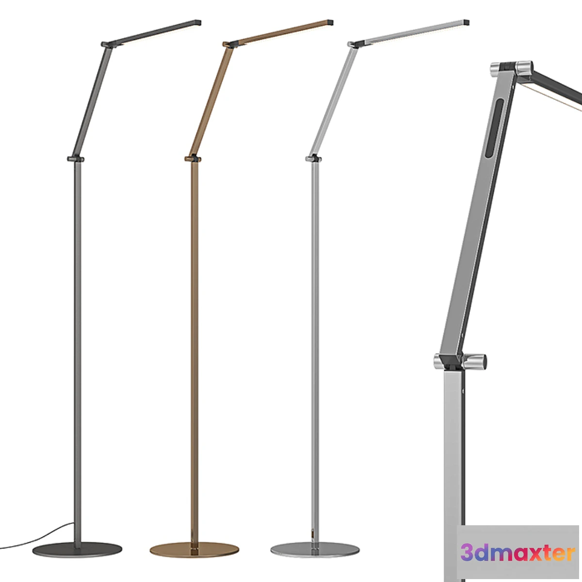1429122 - RH - Z Bar LED Task Floor Lamp 3D Max