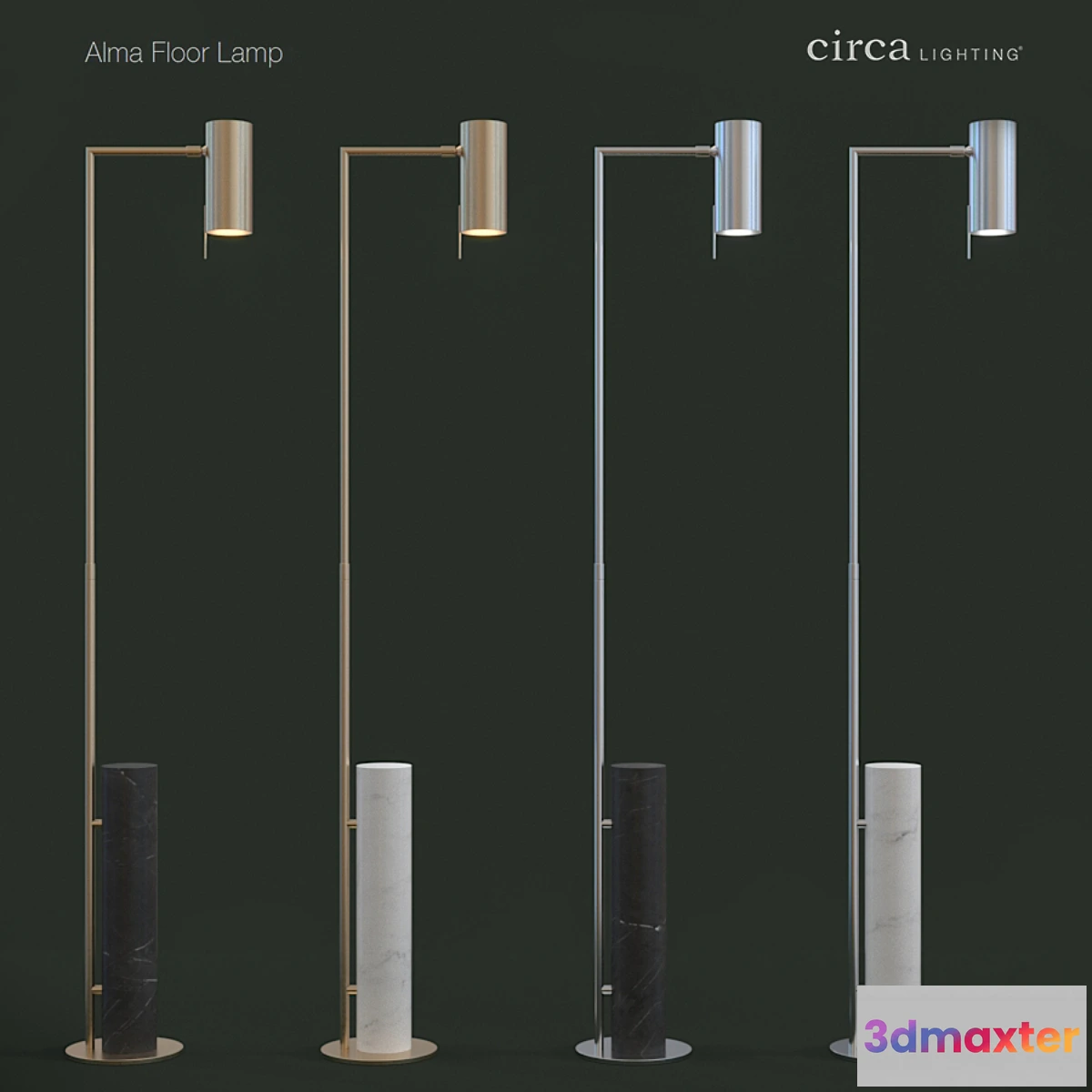 1436206 - Circa Lighting _Alma Floor Lamp 3D Max