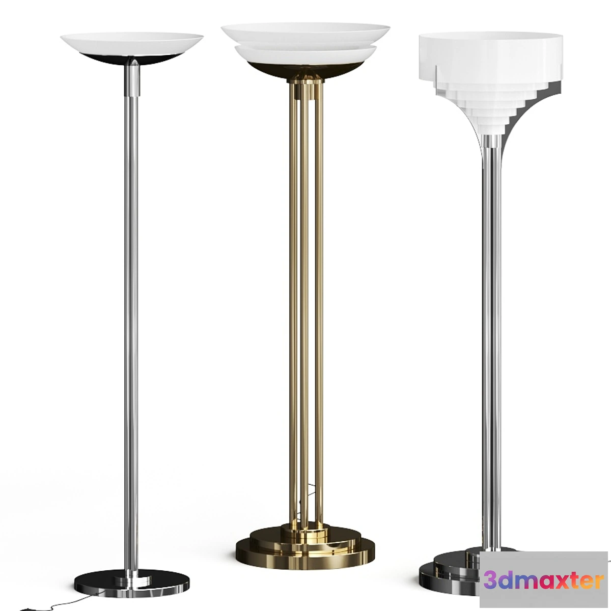 1437080 - Jean Perzel Noi Set Floor Tables 3D Max