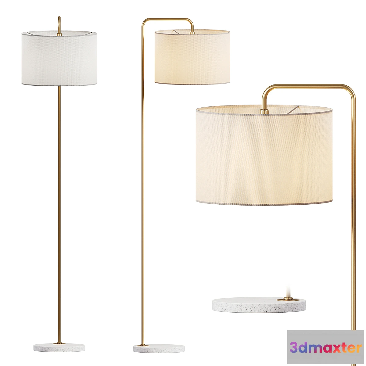 1439590 - Rupert Floor Lamp Dantone Home 3D Max