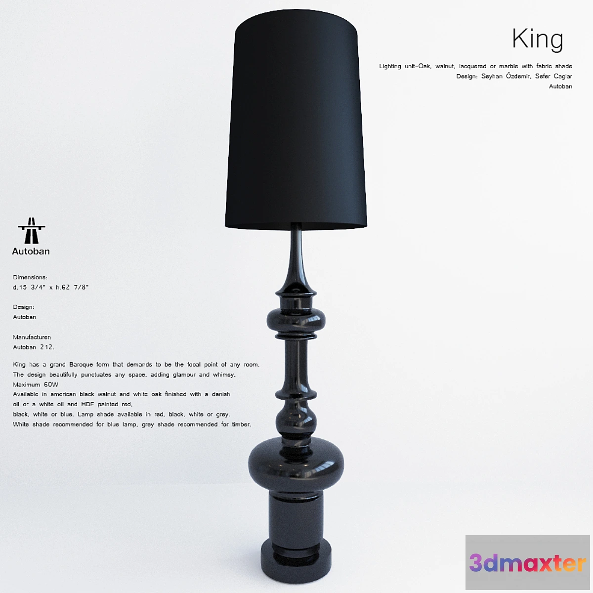 1448134 - Autoban King lamp 3D Max