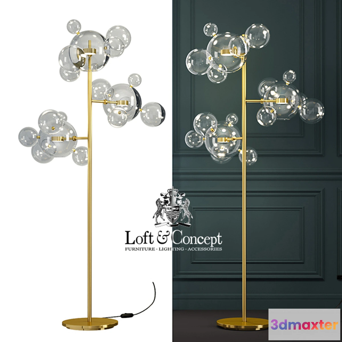 1451908 - TORCHER GIOPATO & COOMBES BOLLE BLS 14 FLOOR LAMP 3D Max