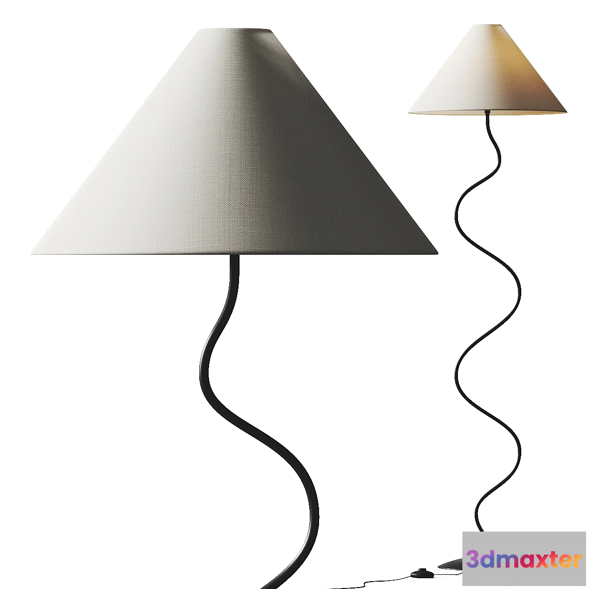 1453002 - West Elm Zigzag Floor Lamp 3D Max