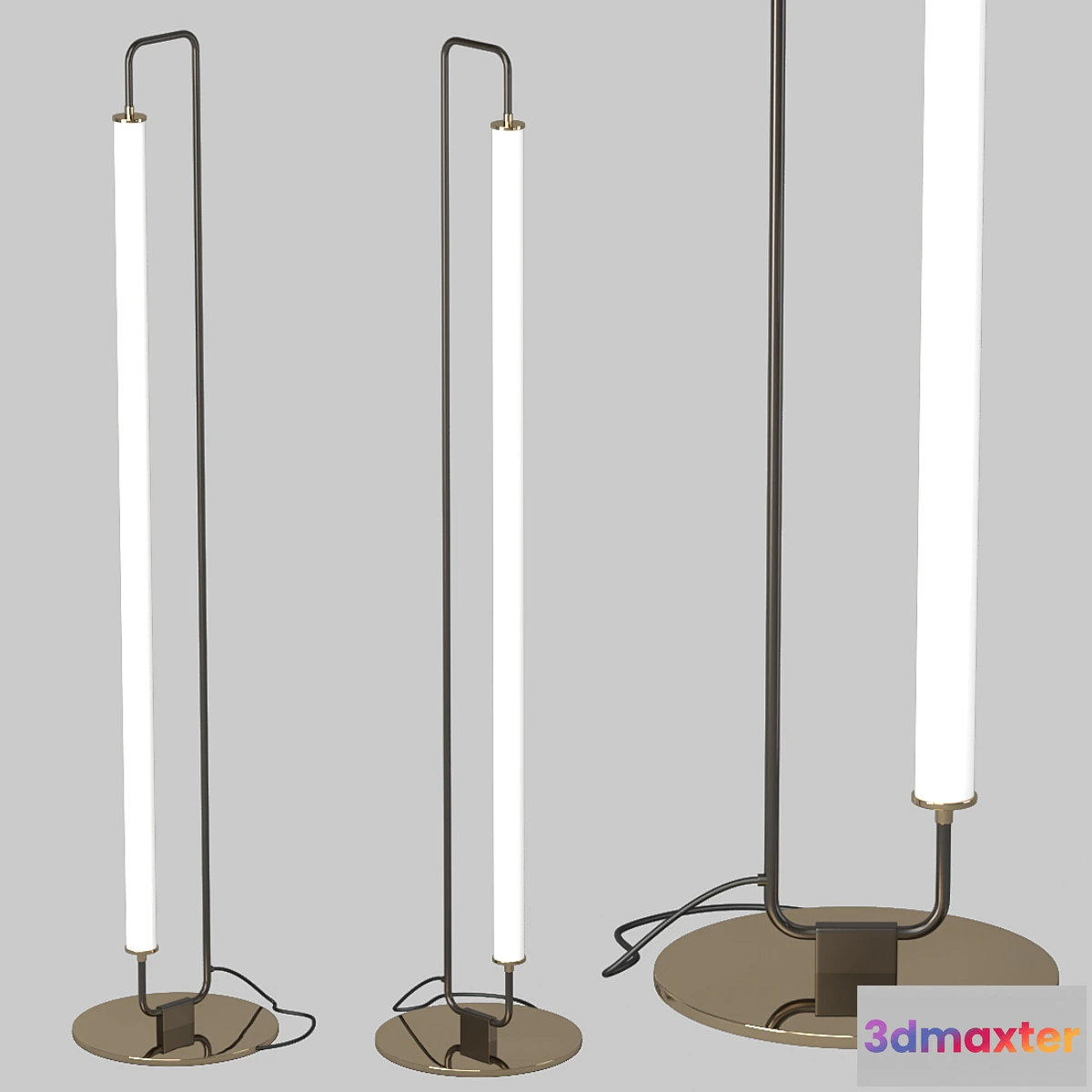 1455702 - Floor lamp Linear Metal 3D Max