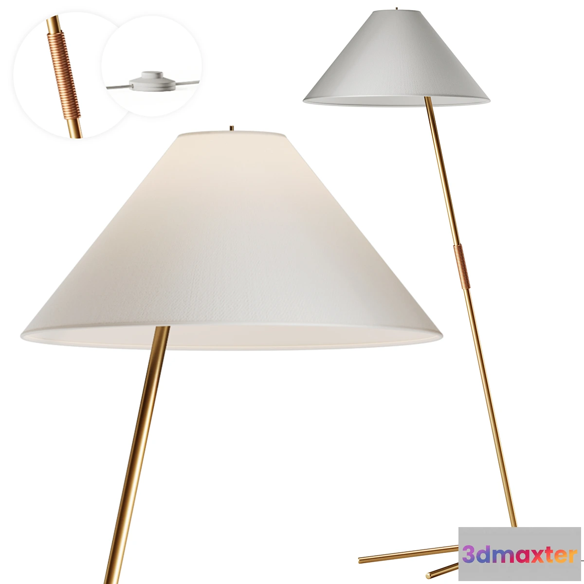 1462698 - Hase BL Floor Lamp by Kalmar 3D Max