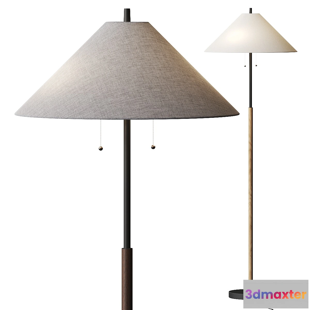 1472130 - Pottery Barn Patton Floor Lamp 3D Max