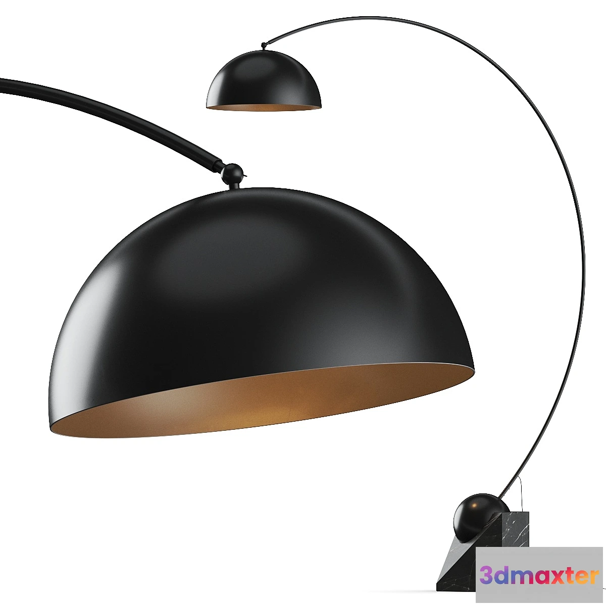 1475306 - CB2 Venus Black Arc Floor Lamp 3D Max