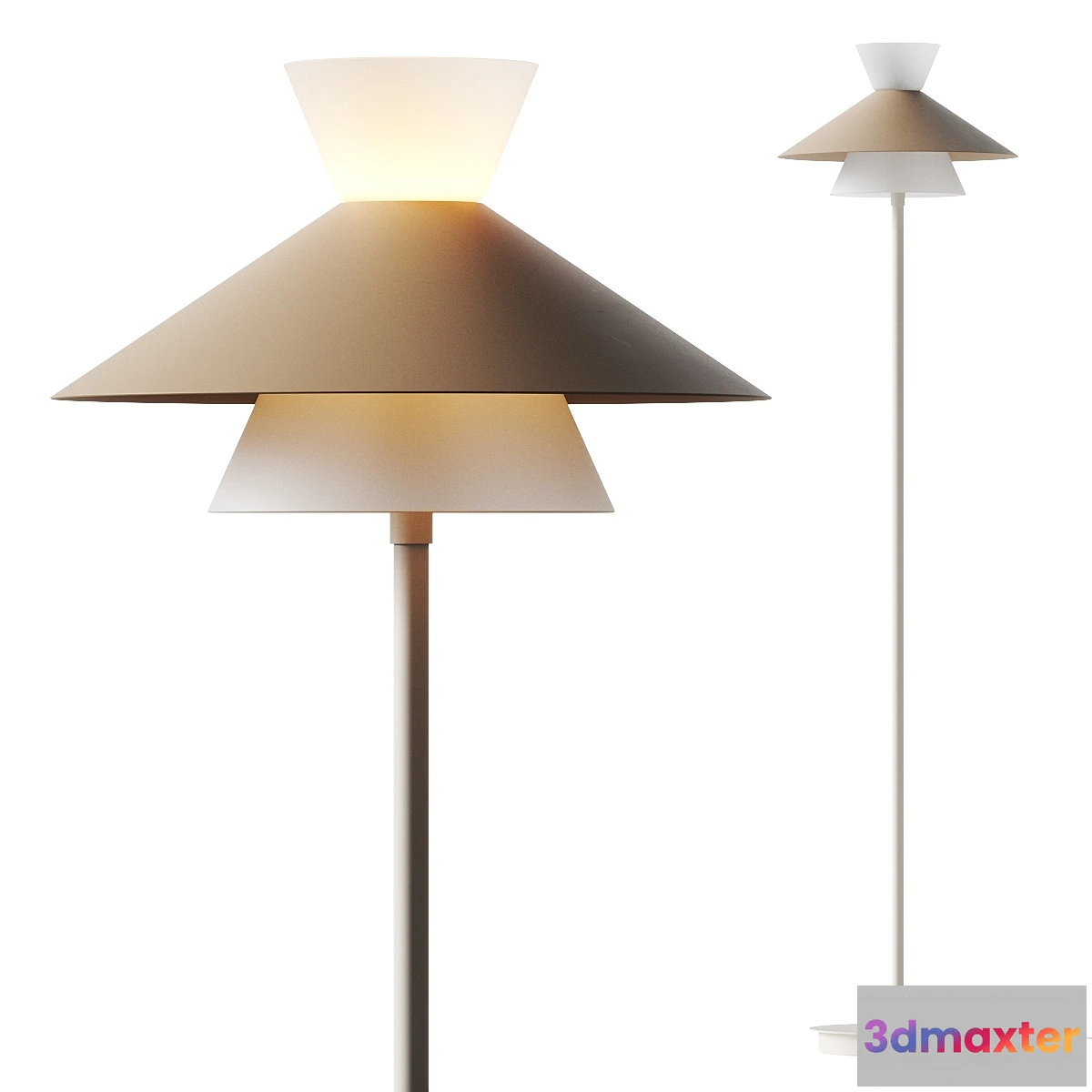 1477784 - West Elm Billy Cotton Bennett Floor Lamp 3D Max