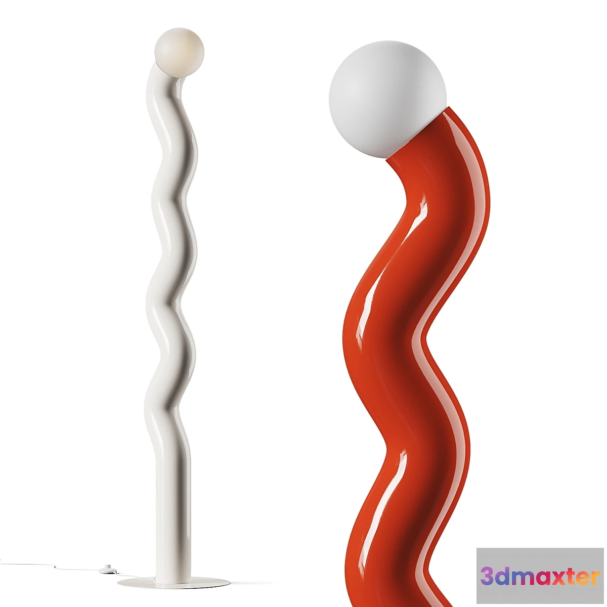 1478842 - Westwing Collection Vloerlamp Memphis Floor Lamp 3D Max