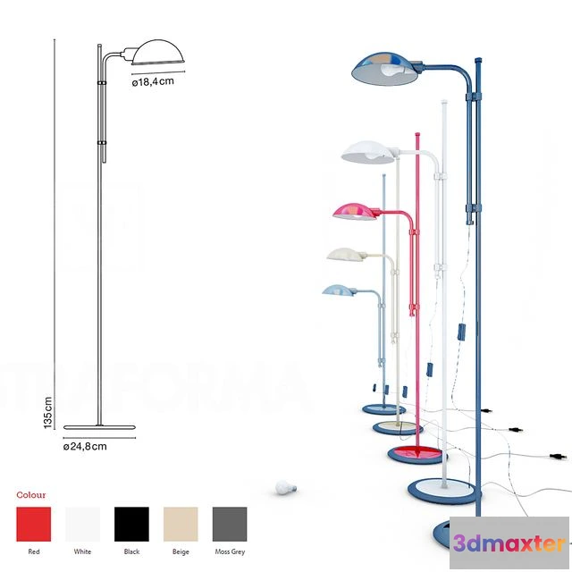 1537960 - Marset Funiculi Floor Lamp 3D Max