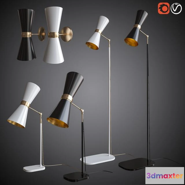 1538892 - Sconces floor and table lamps MULLAN CAIRO 3D Max