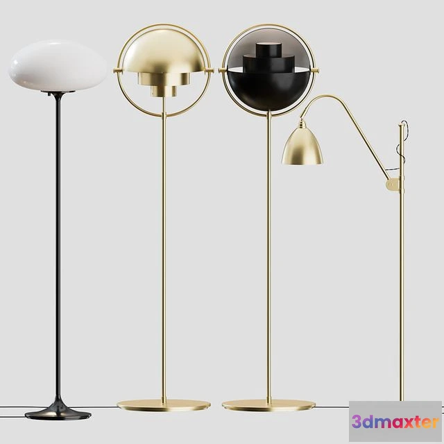 1556327 - Gubi Floor Lamps Collection 02 3D Max