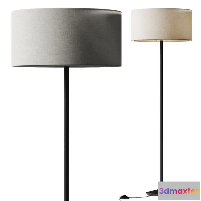 1556657 - Zara Home Wooden Body Floor Lamp 3D Max