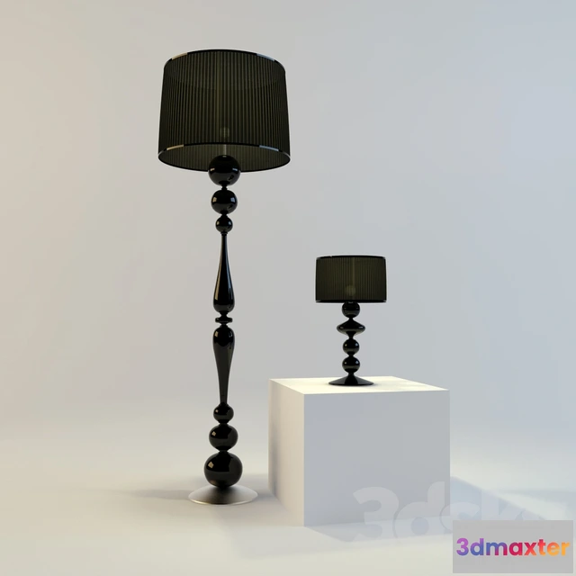 1558801 - floor lamp and table lamp 3D Max
