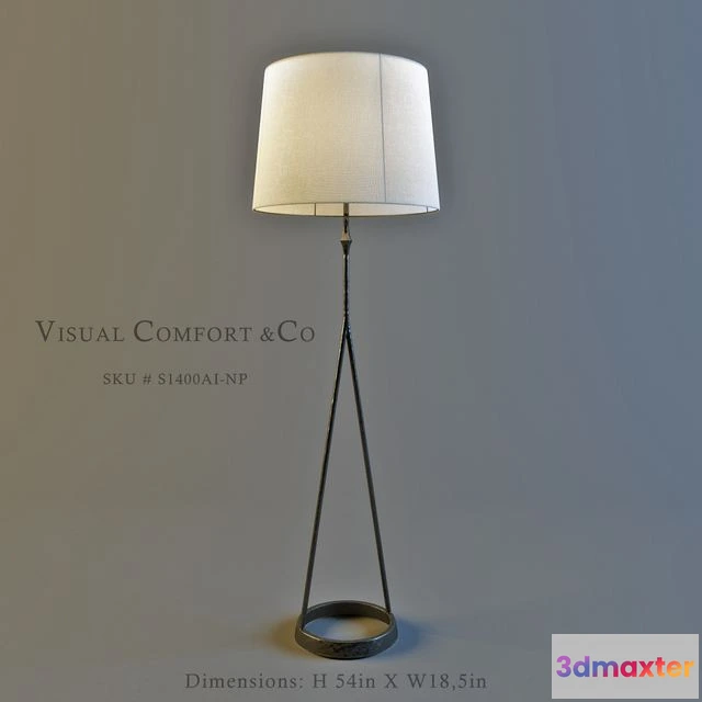 1568502 - Visual Comfort_ SKU # S1400AI-NP floor lamp 3D Max