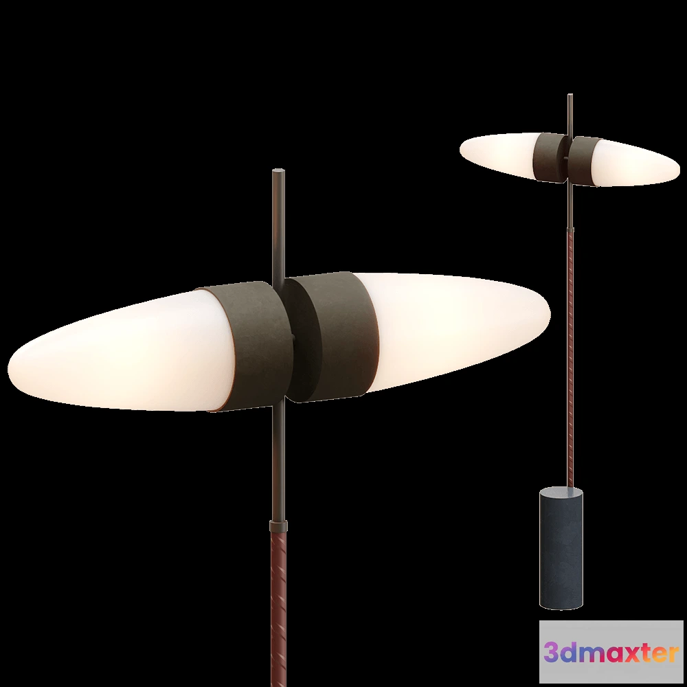 1655930 - 101 Copenhagen - Floor Lamp Bull - Oxidized 3D Max