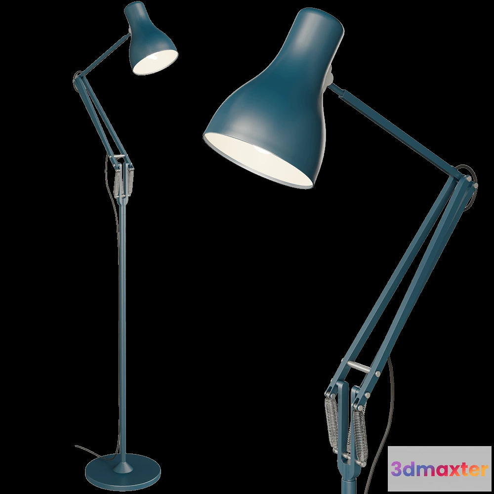 1655974 - Anglepoise - Floor Lamp Type 75 Margaret Howell Edition 3D Max