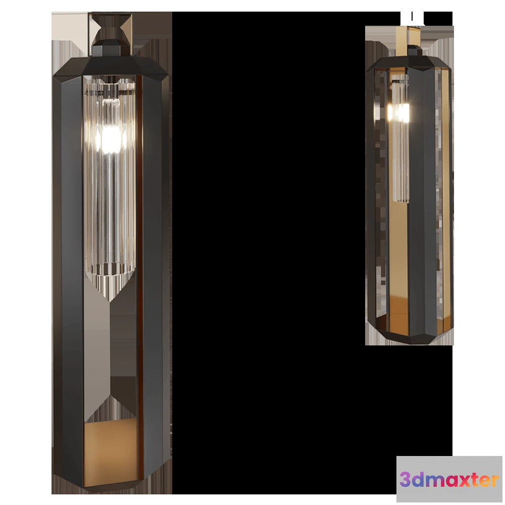 1656110 - Contardi  - Floor lamp Cube Outdoor 3D Max