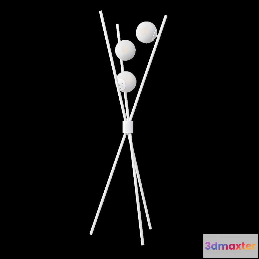 1656136 - CRYSTAL LUX - Floor lamp Medea PT3 white 3D Max